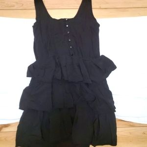 Ella Moss black ruffle dress size L